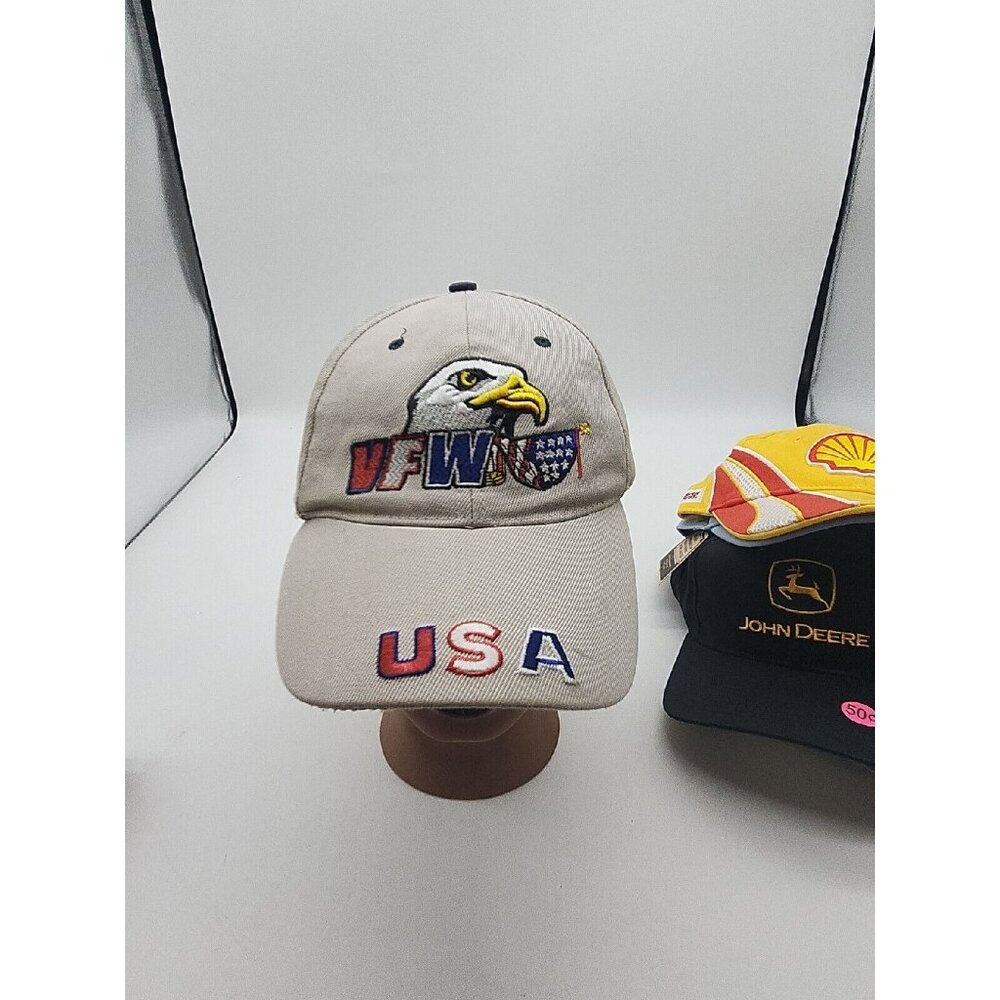 Hat VFW USA Eagle Flag Thick Embroidery Baseball‎ Cap